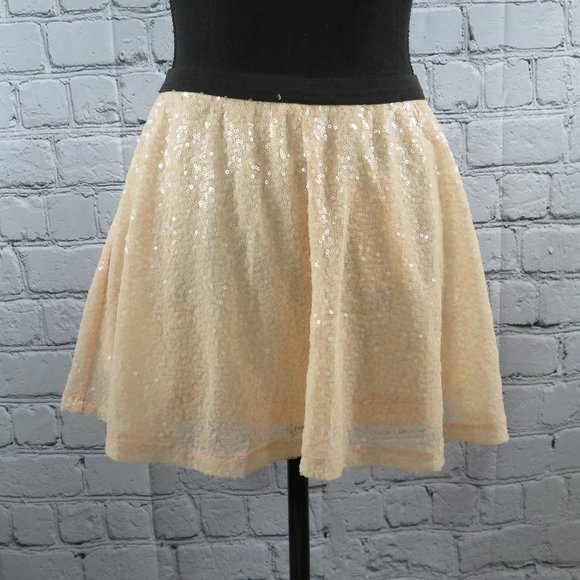 NWT - Women's Sequin Mini Skirt - Light Pink - Picture 1 of 5